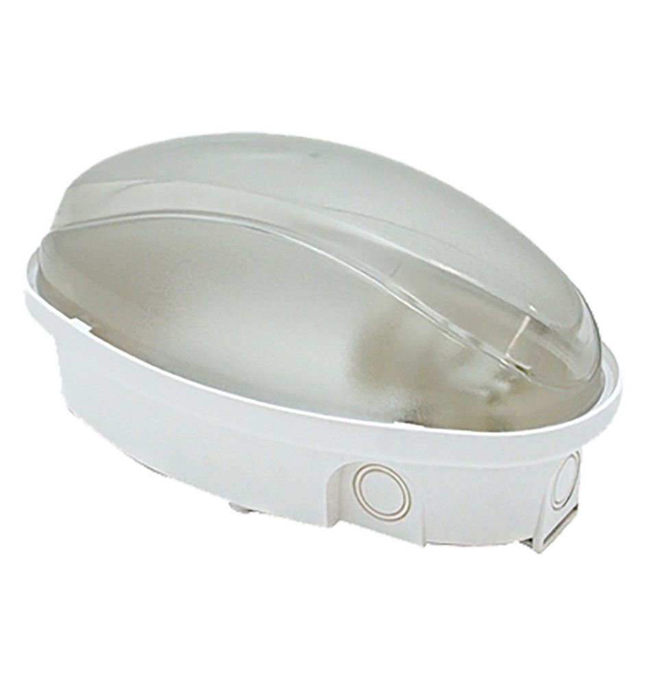 PLAFONIERA LED 'OVALE' calotta opalina - luce naturale
