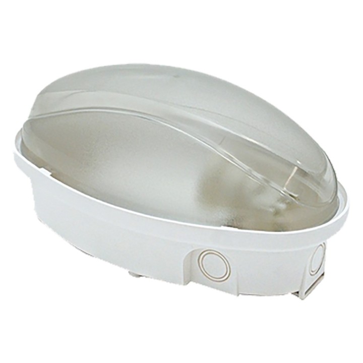 PLAFONIERA LED 'OVALE' calotta opalina - luce naturale