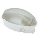 PLAFONIERA LED 'OVALE' calotta opalina - luce naturale