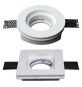 PORTAFARETTO LED IN GESSO mm 100 x 100 x 25 mm - bianco