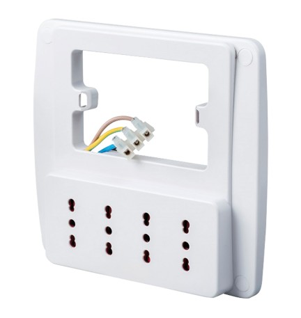 MULTIPRESA DA PARETE colore bianco