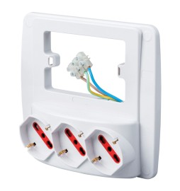 MULTIPRESA DA PARETE colore bianco