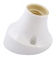 BASE CURVA PER PUNTO LUCE max. 60W - colore bianco