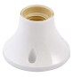 BASE DIRITTA PER PUNTO LUCE max. 60W - colore bianco
