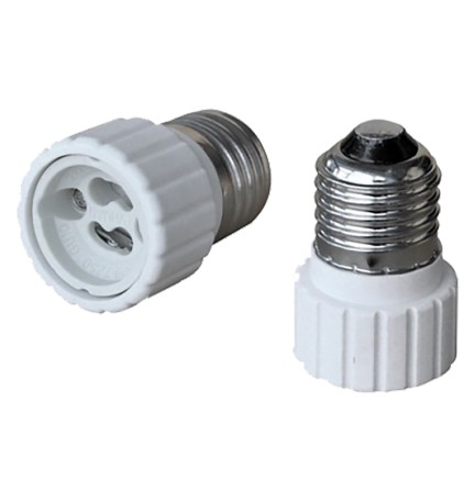 ADATTATORE PORTALAMPADA da spina E27 a presa GU10