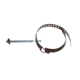 COLLARE P/TUBO STUFA D 8/14 CM NERO