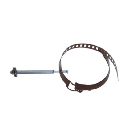 COLLARE P/TUBO STUFA D 8/14 CM NERO