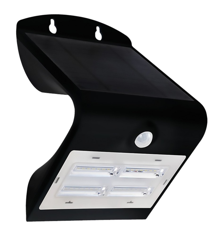 LAMPADA SOLARE DA PARETE nera