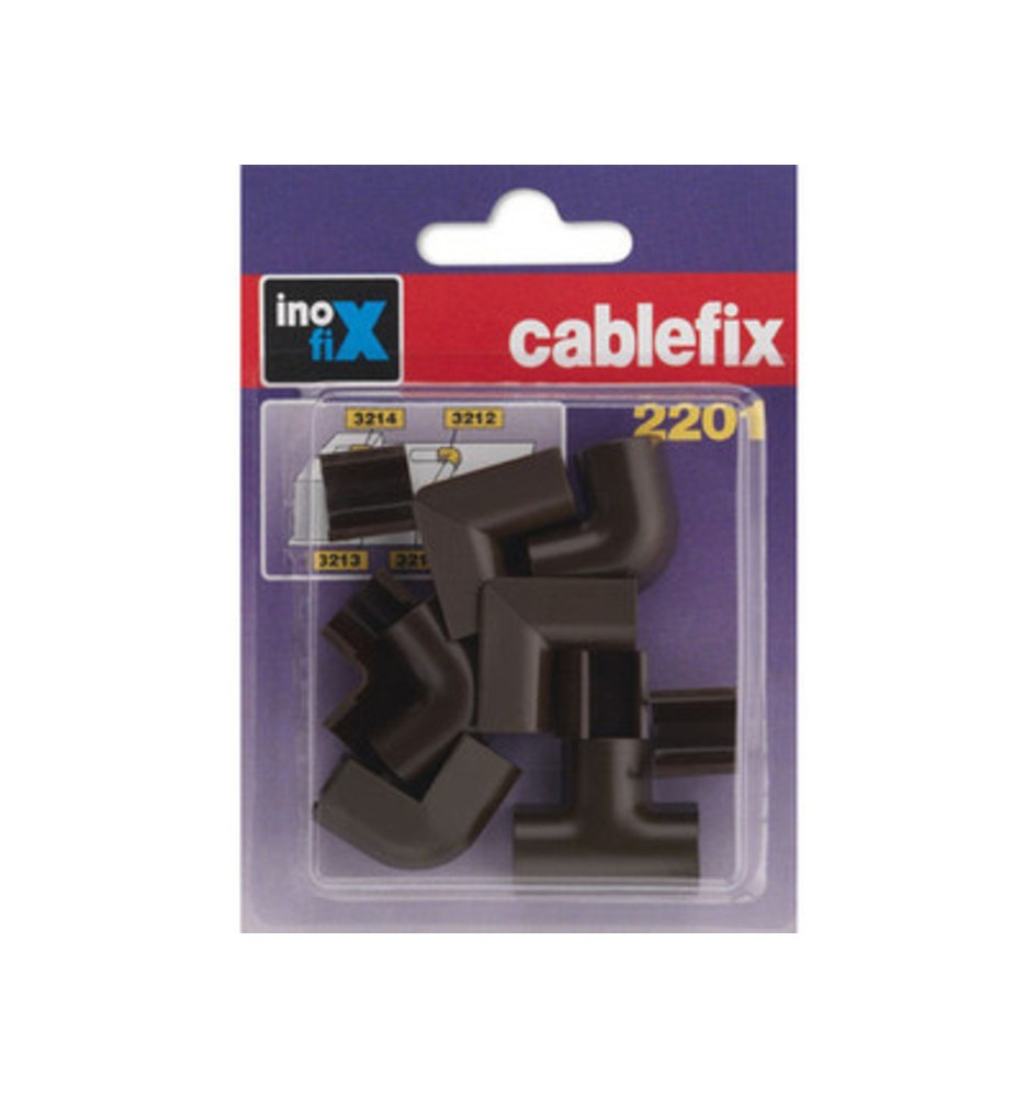 GIUNTO P/CANALINA INOFIX CF 10 PZ MARRONE