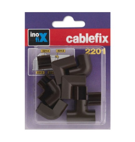 GIUNTO P/CANALINA INOFIX CF 10 PZ MARRONE