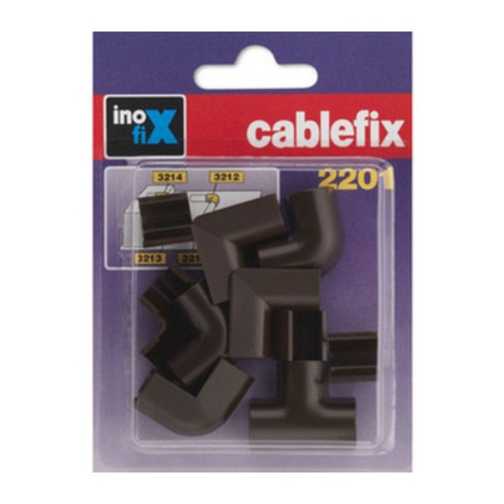 GIUNTO P/CANALINA INOFIX CF 10 PZ MARRONE
