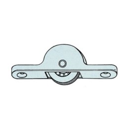 OMGE 105 CARRELLO C/RUOTA CEMENTATO D 18 MM*