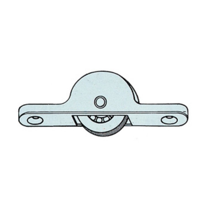 OMGE 105 CARRELLO C/RUOTA CEMENTATO D 18 MM*