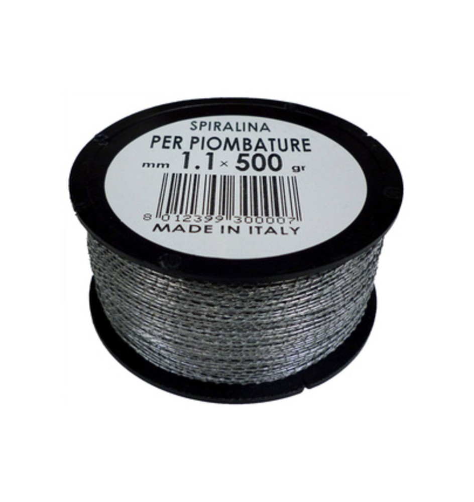 FILO SPIRALINO P/PIOMBATURE D 1,1 MM 500 G