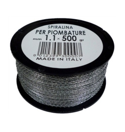 FILO SPIRALINO P/PIOMBATURE D 1,1 MM 500 G