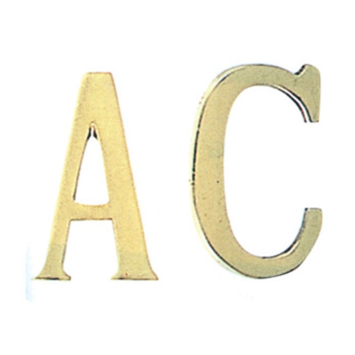 LETTERA A IN OTTONE 75 MM