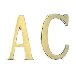 LETTERA C IN OTTONE 75 CM