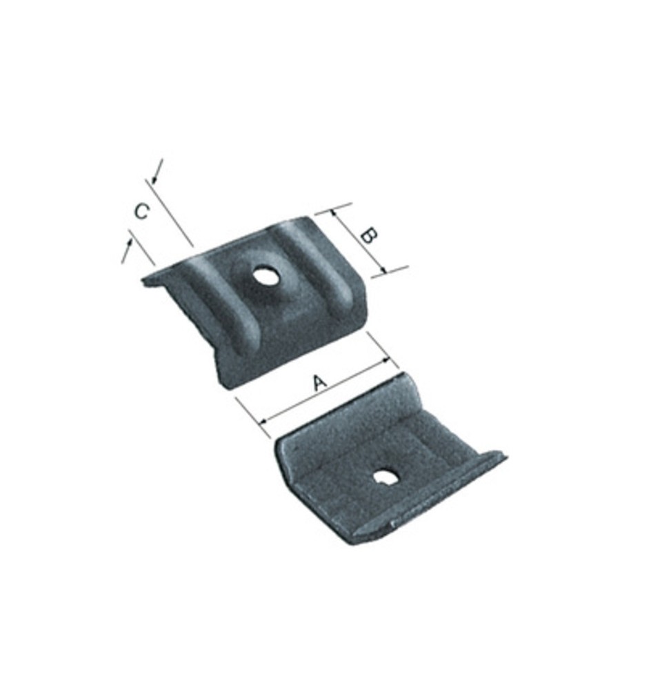 CAPPELLOTTO P/COIBENTATI GRIGIO 46X22X14 MM