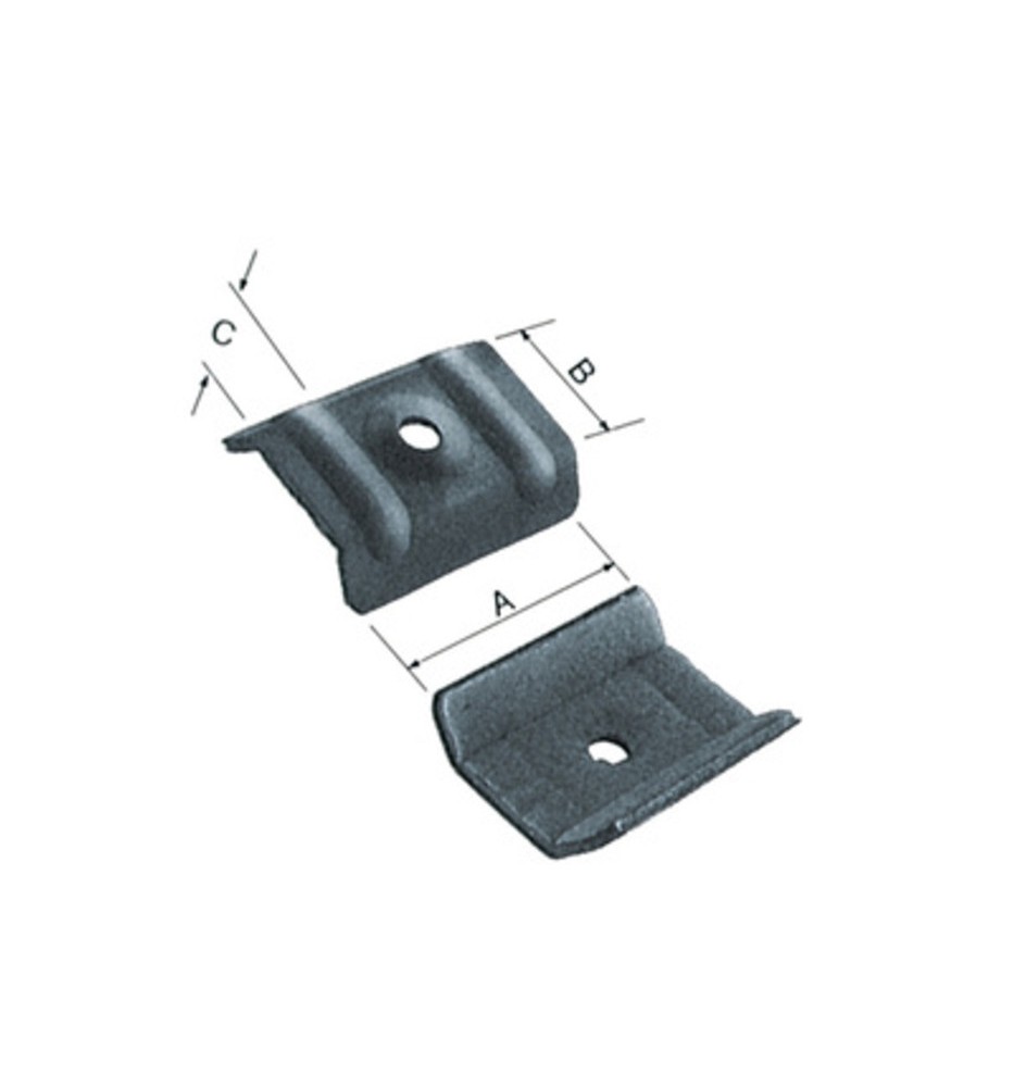 CAPPELLOTTO P/COIBENTATI ROSSO SIENA 46X22X14 MM