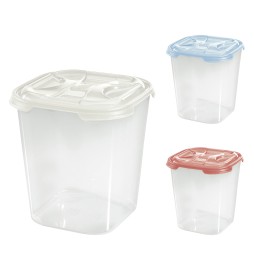 CONTENITORE QUADRO ALTO IN PLASTICA 'FRIGO BOX' lt1 cm 11,7x11,7xh.14 acqua...