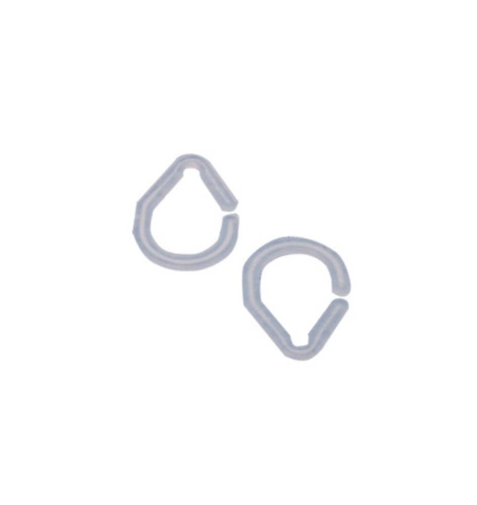 ANELLI P/TENDA DOCCIA TRASPARENTE 16 PZ