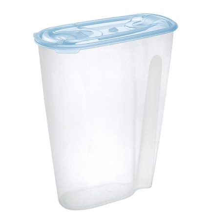 CONTENITORE PORTA CEREALI IN PLASTICA lt 3 cm 21,5 x 10,7 x h 25,7 acqua
