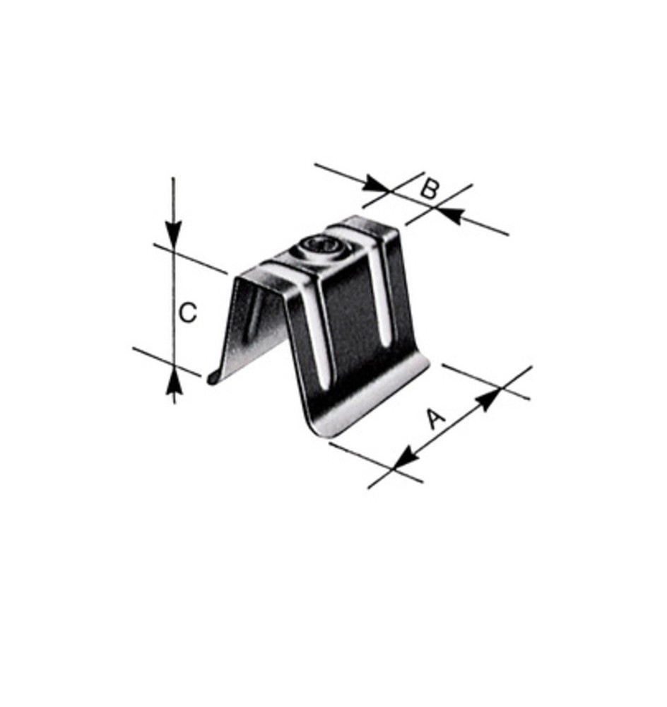 CAPPELLOTTO IN LAMIERA ZINCATA 50X20X40 MM