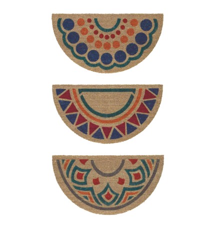 ZERBINO MEZZALUNA 'TROPICAL' cm. 40 x 70 fantasia