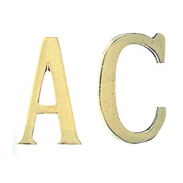 LETTERA D IN OTTONE 75 MM