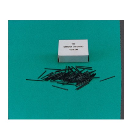 CHIODINI GRUPPINI ACCIAIO 1,2X20 MM SCATOLA 100 PZ