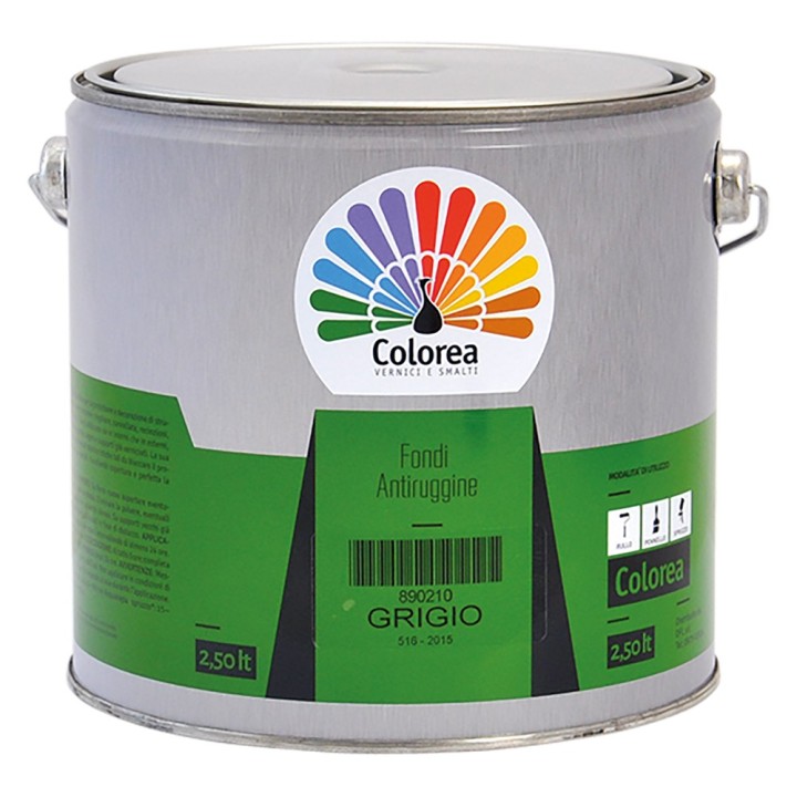 ANTIRUGGINE SINTETICA 'COLOREA' Lt. 0,5 Nero