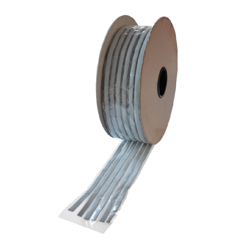 SIGILLANTE PREFORMATO ELASTOPLASTICO mm 15 x 3 - strisce grigie ML 125