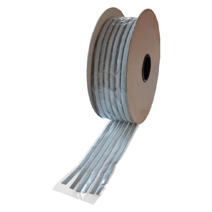 SIGILLANTE PREFORMATO ELASTOPLASTICO mm 15 x 3 - strisce grigie ML 125