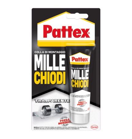 ADESIVO MILLECHIODI 'TRASPARENTE' gr. 40 trasparente