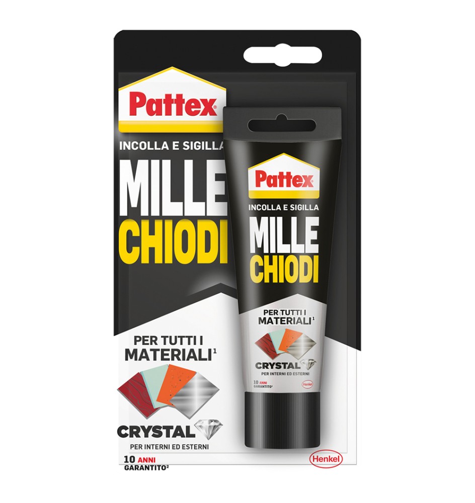 ADESIVO MILLECHIODI 'CRYSTAL' gr. 90 trasparente