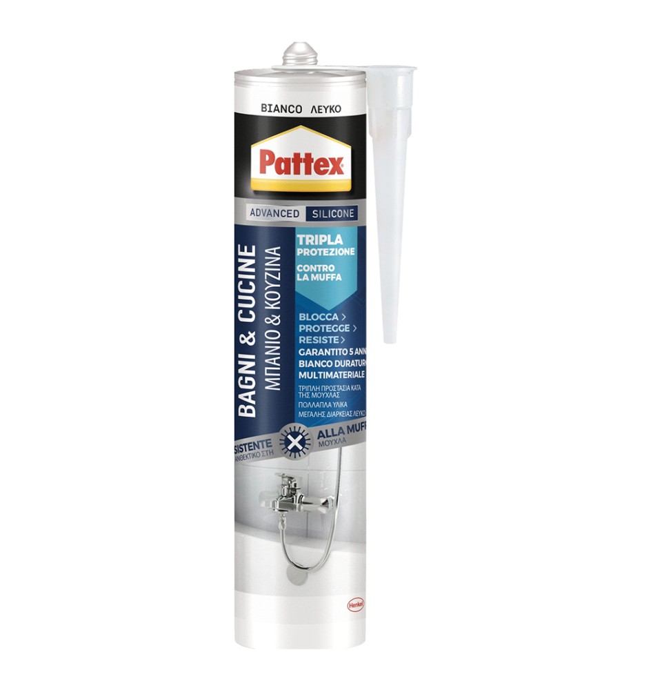 PATTEX BAGNI & CUCINE '3X PROTECTION' ml.330 - bianco