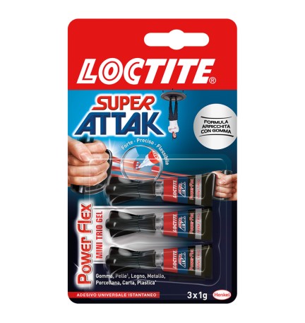 SUPER ATTAK 'POWER FLEX' 3 pezzi da gr.1 - mini trio gel