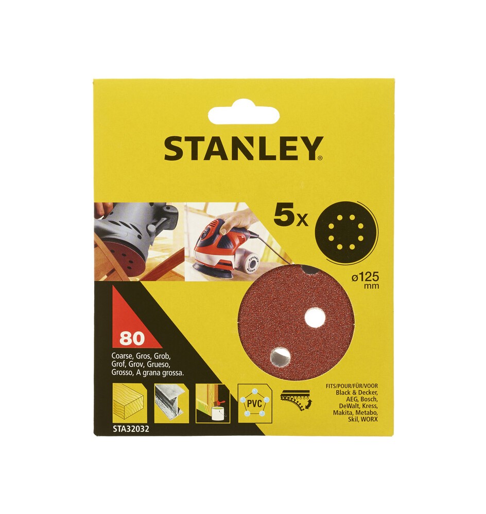 STANLEY STA32032 5 DISCHI VEL ROT ORB 125 GR 80