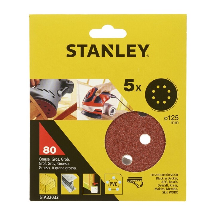 STANLEY STA32032 5 DISCHI VEL ROT ORB 125 GR 80