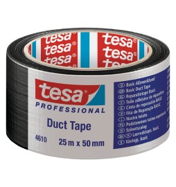 NASTRO TELATO 'DUCT TAPE 4610' mm 50 x mt. 25 - colore nero