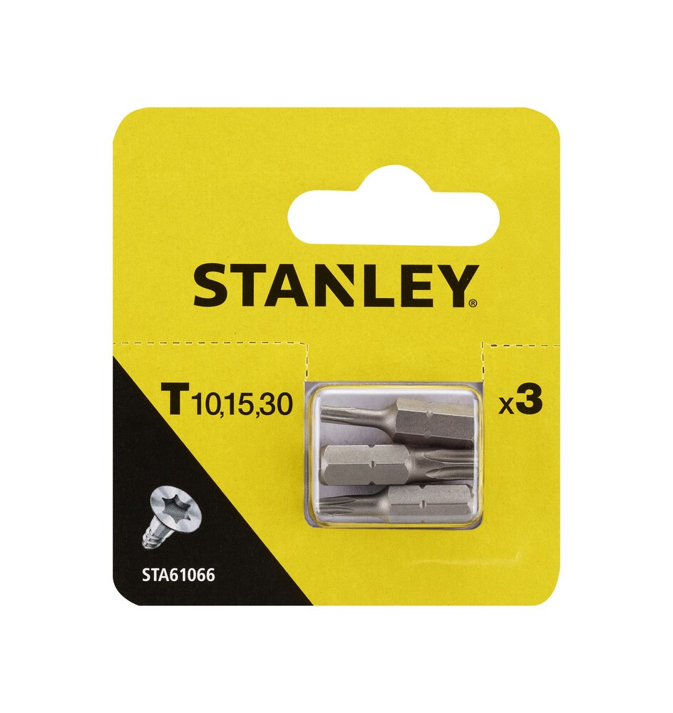 STANLEY STA61066 3 INSERTI MM.25 TX 10-15-30