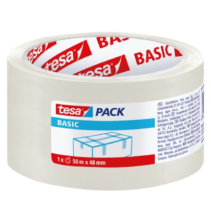 NASTRO PER IMBALLAGGIO 'BASIC PP' 58572 mm 48 x mt. 50 trasparente