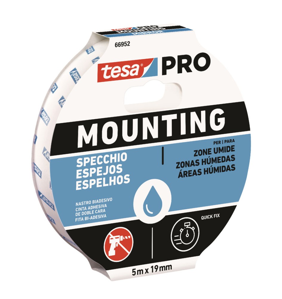 NASTRO BIADESIVO IN SCHIUMA PE '66952' mm 19 x mt. 1,5