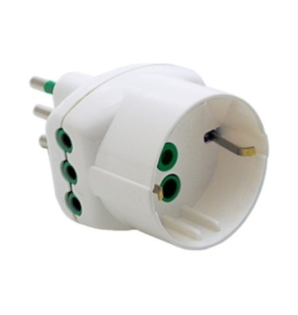 FME 87.210 BL ADATTATATORE 10A 2P+T + SCHUKO *