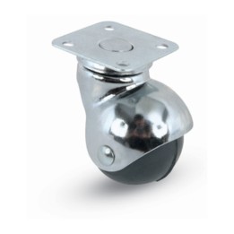 RUOTA MOBILE D 40 MM GOMMA A CUFFIA 165 PIAS GIR*