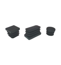 PUNTALE ALETTATO RETTANGOL 20X50 MM PLAST NERO
