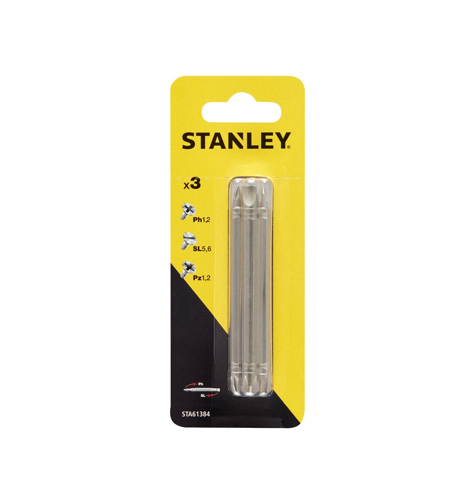 STANLEY STA61384 3 INSERTI DOPPI MM.86 ASS.