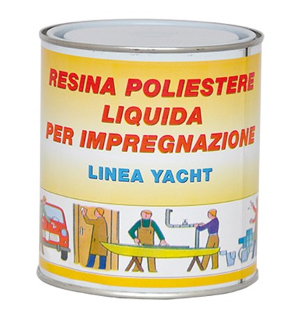 RESINA POLIESTERE TRASPARENTE gr. 750