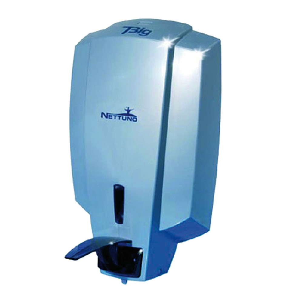 DISPENSER A MURO PER SAPONI a leva con gomito