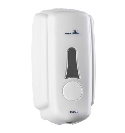 DISPENSER A MURO PER SAPONE IN SACCA 'T-SMALL' per saponi liquidi - bianco